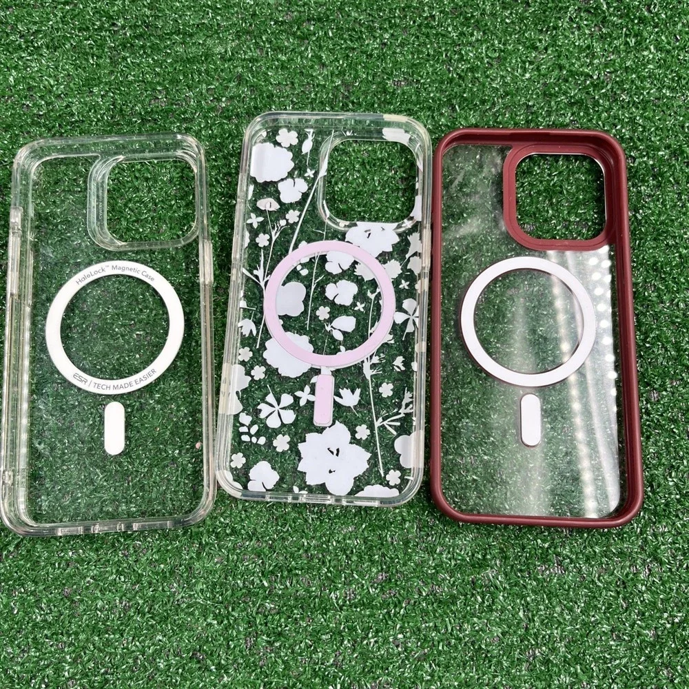 Iphone 15 Promax Lot of 8 Cases With Squre Camera Area
